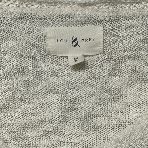 Loft Lou & Grey Star Pattern Sweater - White with Red and Blue Stars - Picture 9 of 9